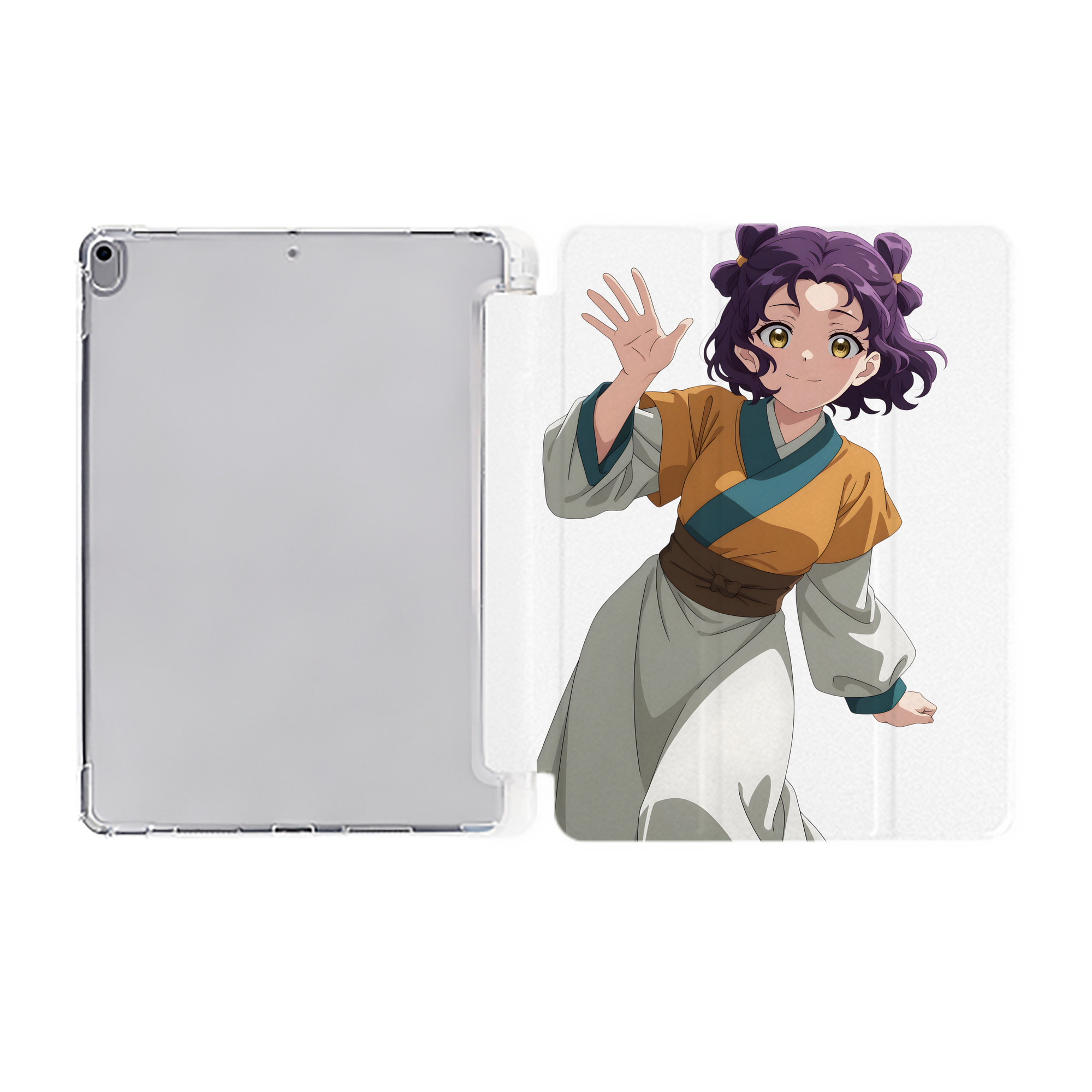 （画像用） 薬屋のひとりごと The Apothecary Diaries IPad ケース ペン収納付き 三つ折りスタンド PUレザー×シリコン 対応機種9.5/10.5/10.9インチ